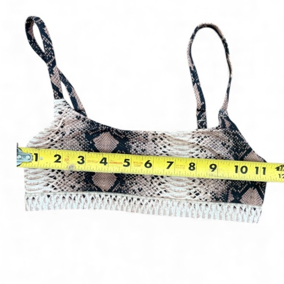 SKIMS Snake Print Bralette in Tan and Black - Picture 4 of 6